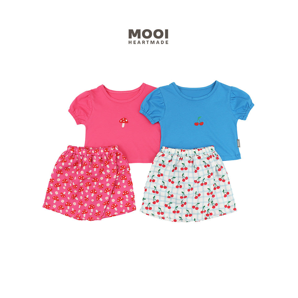 Mooi Setelan Anak Perempuan Alena Skort Set
