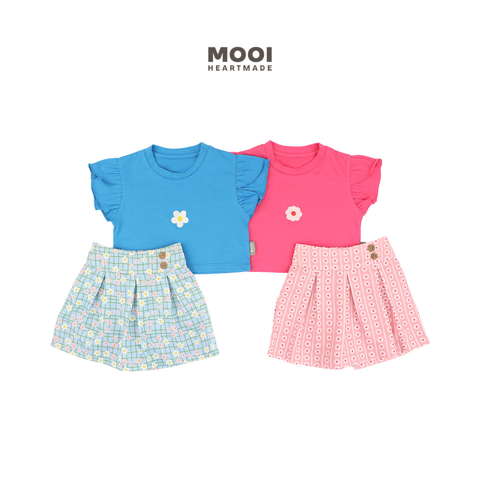 Mooi Setelan Anak Perempuan Ella Skort Set