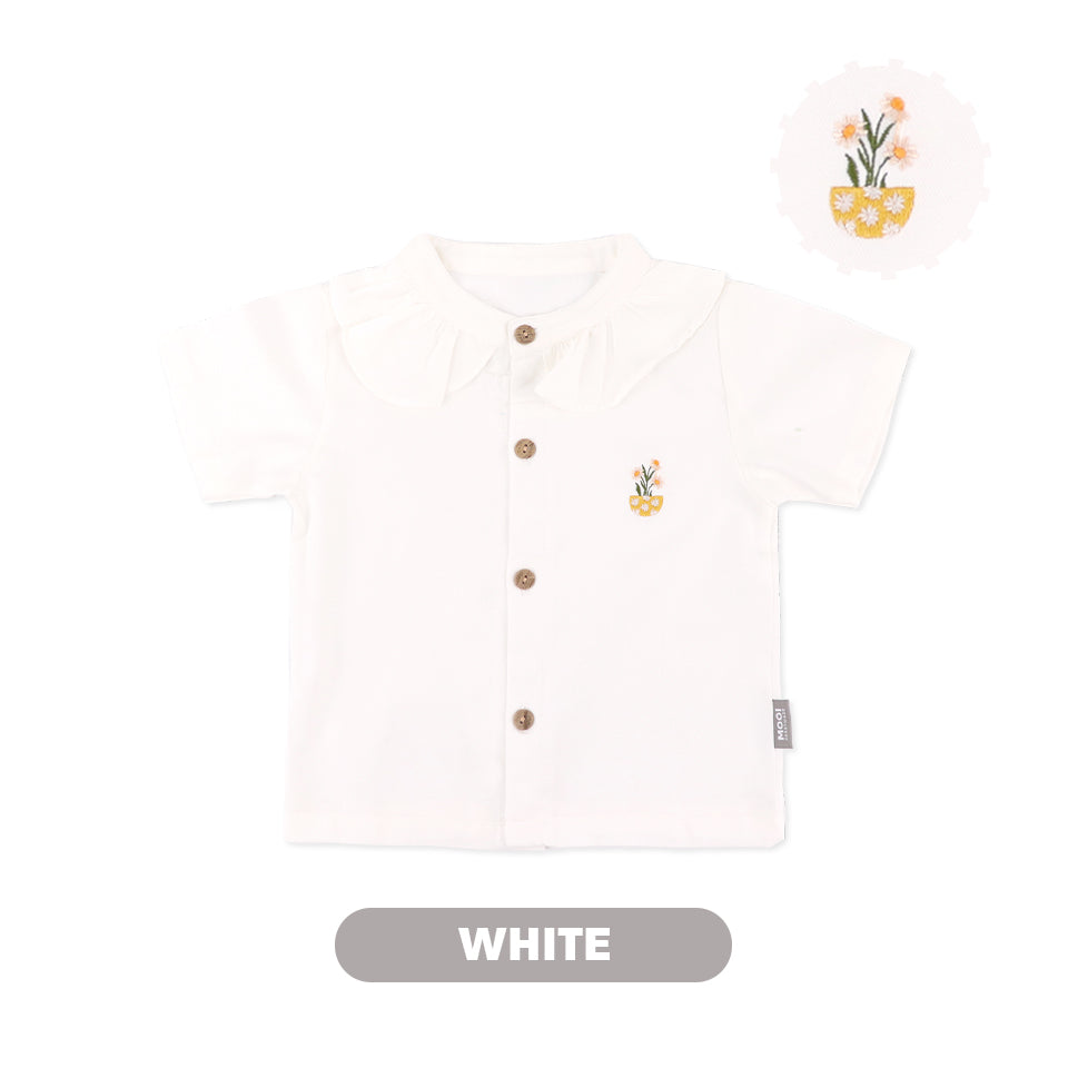 Mooi Atasan Anak Perempuan Lily Ruffle Top