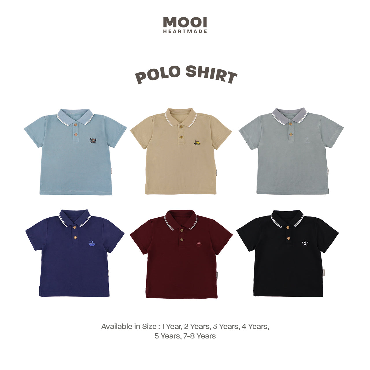 Mooi Kemeja Anak Laki-Laki Polo Shirt