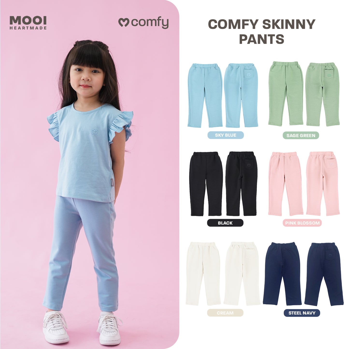 Mooi Celana Panjang Anak Perempuan Comfy Skinny Pants