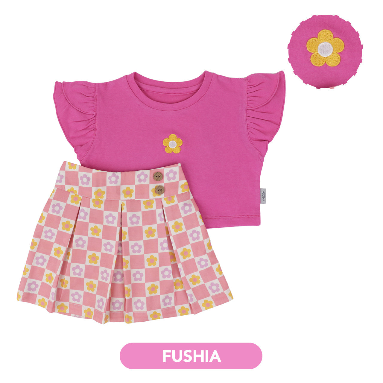 Mooi Setelan Anak Perempuan Ella Skort Set