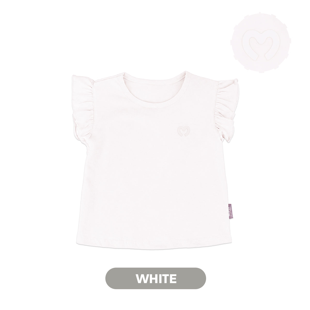 Mooi Atasan Anak Perempuan Comfy Girls Ruffle T-shirt