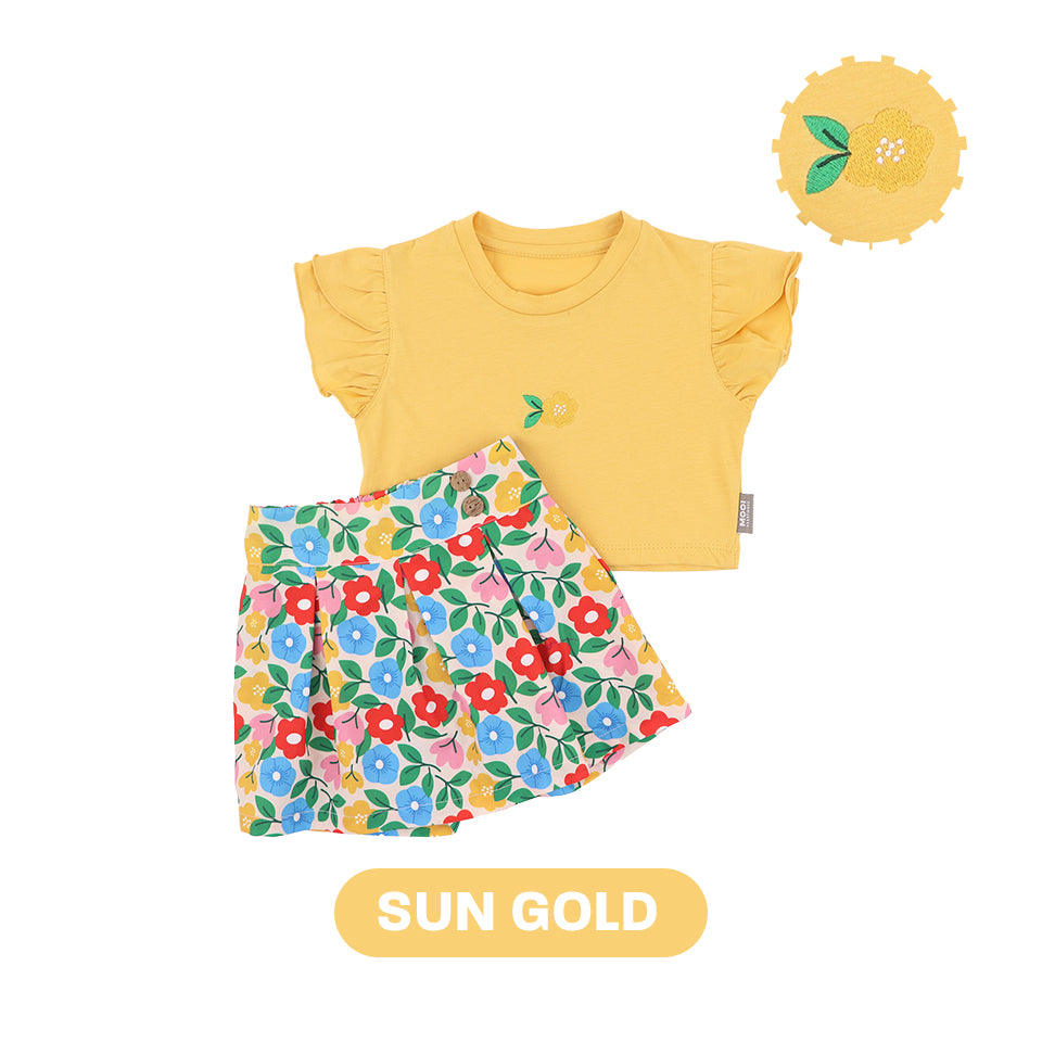Mooi Setelan Anak Perempuan Ella Skort Set