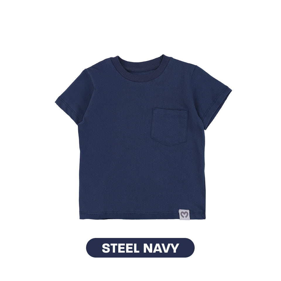 Mooi Kaos Anak Pocket Unisex Comfy T-Shirt Pocket Kids