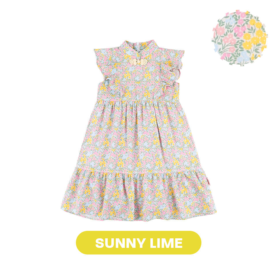 Mooi Dress Anak Perempuan Lunar Collection Daisy Cheongsam Dress