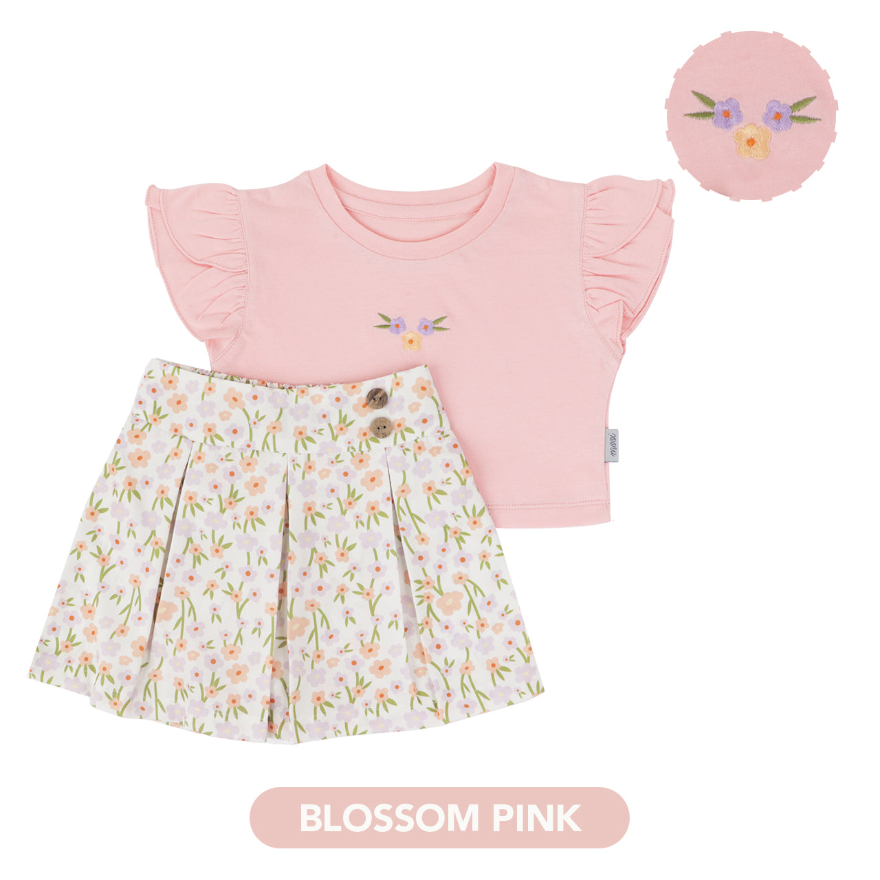 Mooi Setelan Anak Perempuan Ella Skort Set