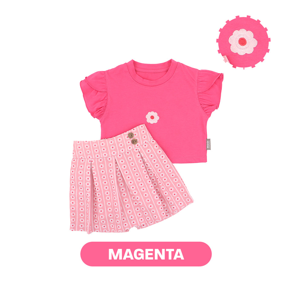 Mooi Setelan Anak Perempuan Ella Skort Set
