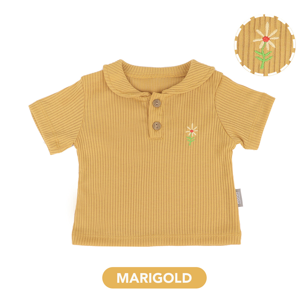 Mooi Atasan Anak Perempuan Laura Rib Top