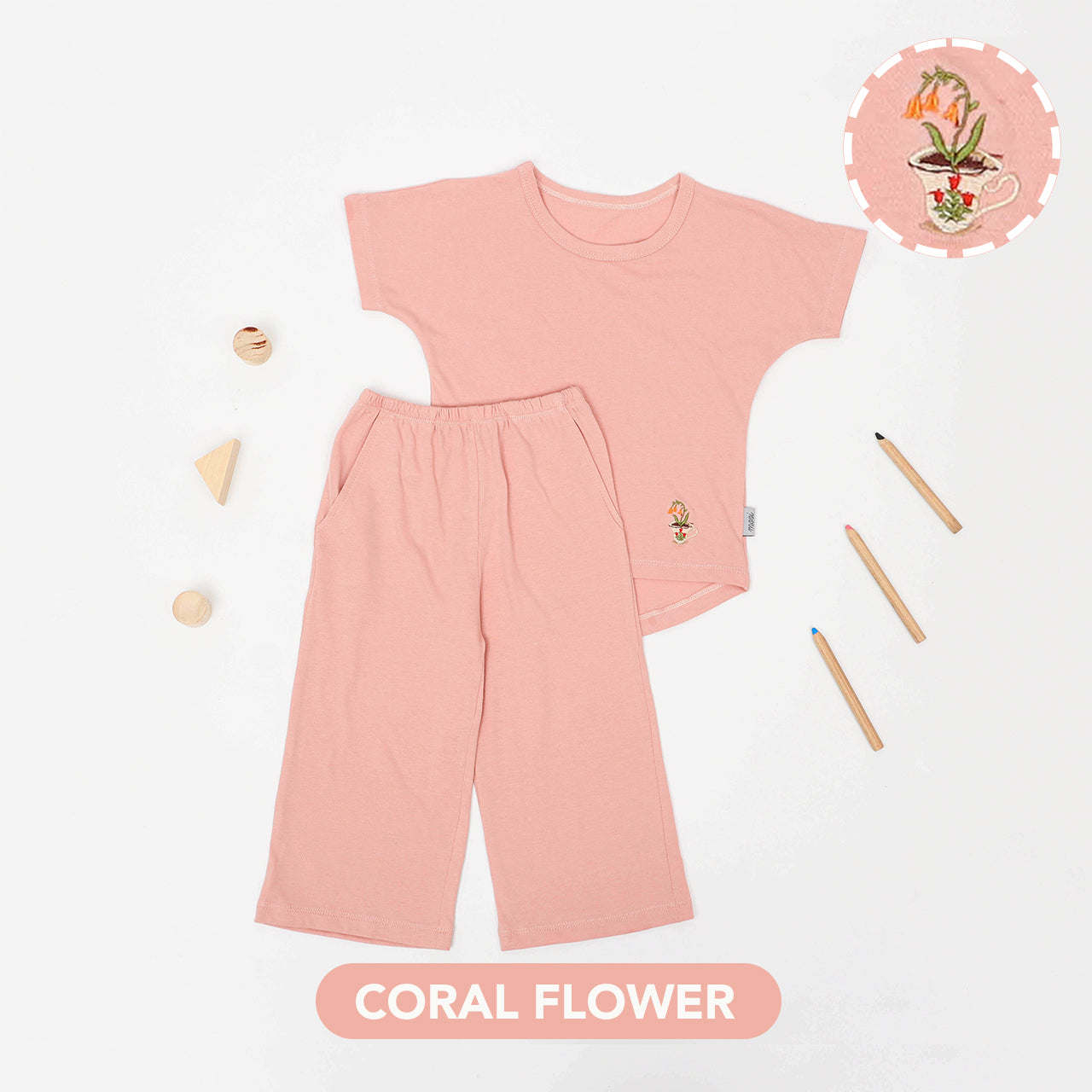 Mooi Setelan Anak Perempuan Kulot Alice Set