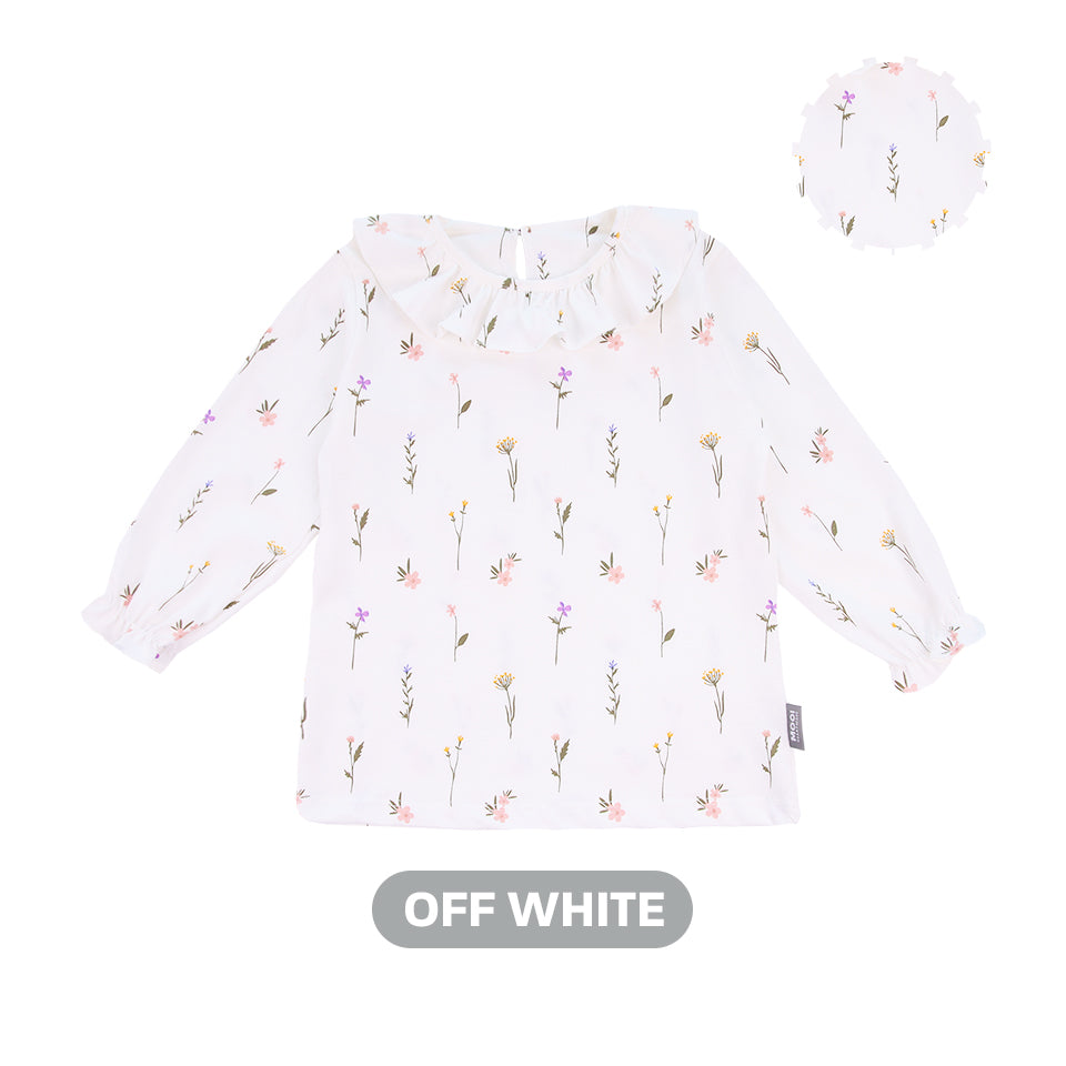 Mooi Atasan Anak Perempuan Erica Ruffle Top