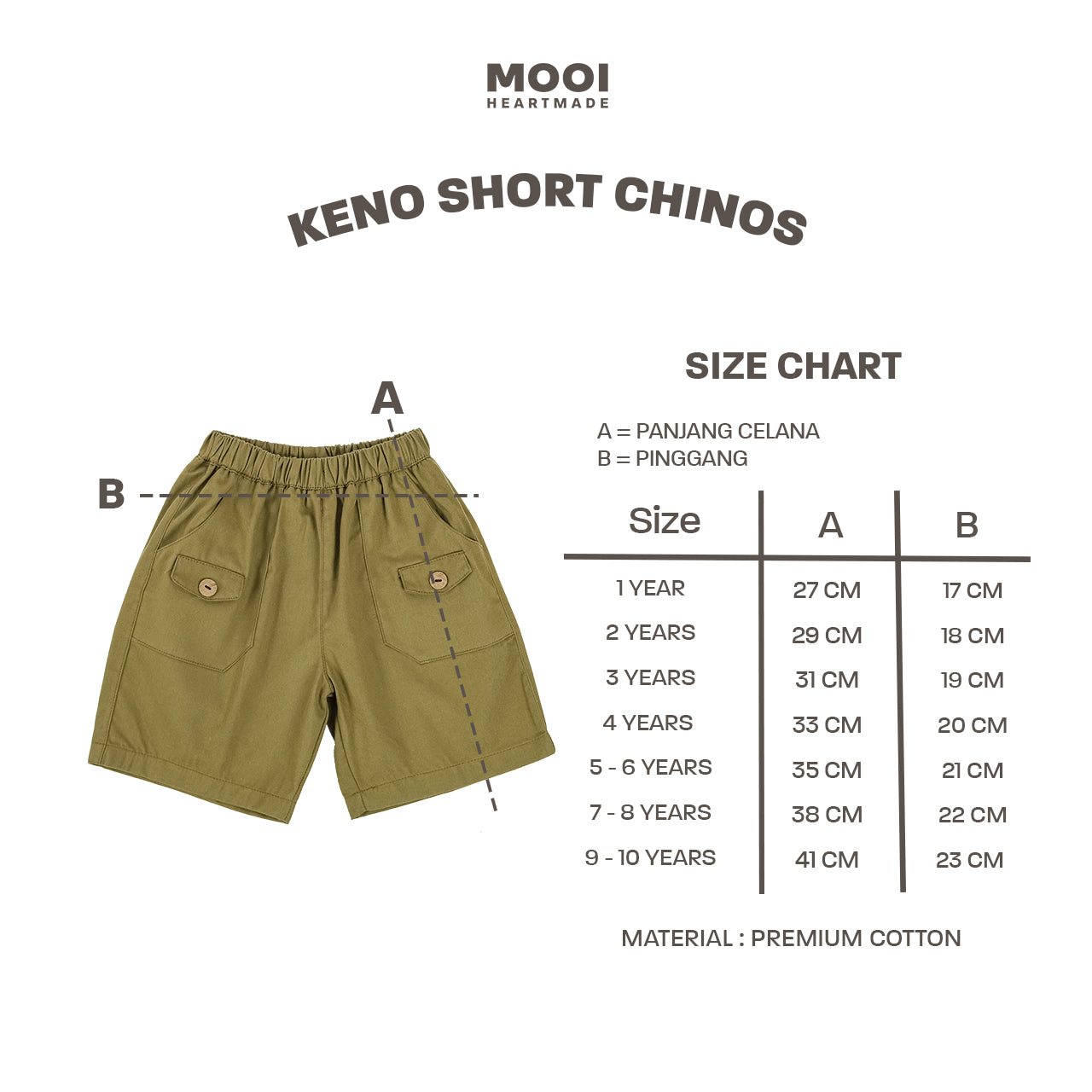 Mooi Celana Pendek Keno Short Chinos