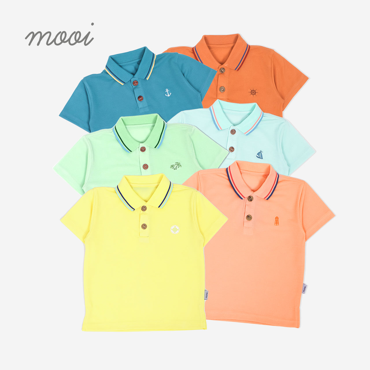 Mooi Kemeja Anak Laki-Laki Polo Shirt V1