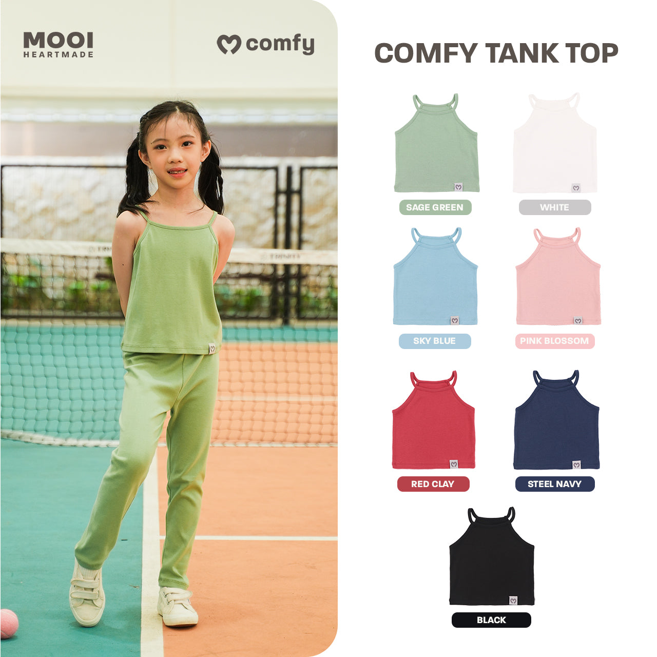 Mooi Atasan Anak Perempuan Comfy Tanktop