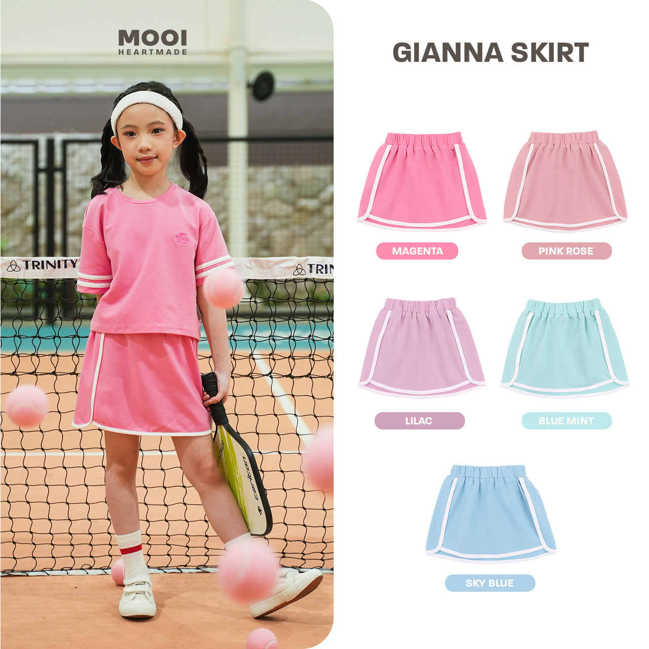Mooi Rok Anak Perempuan Gianna Skirt