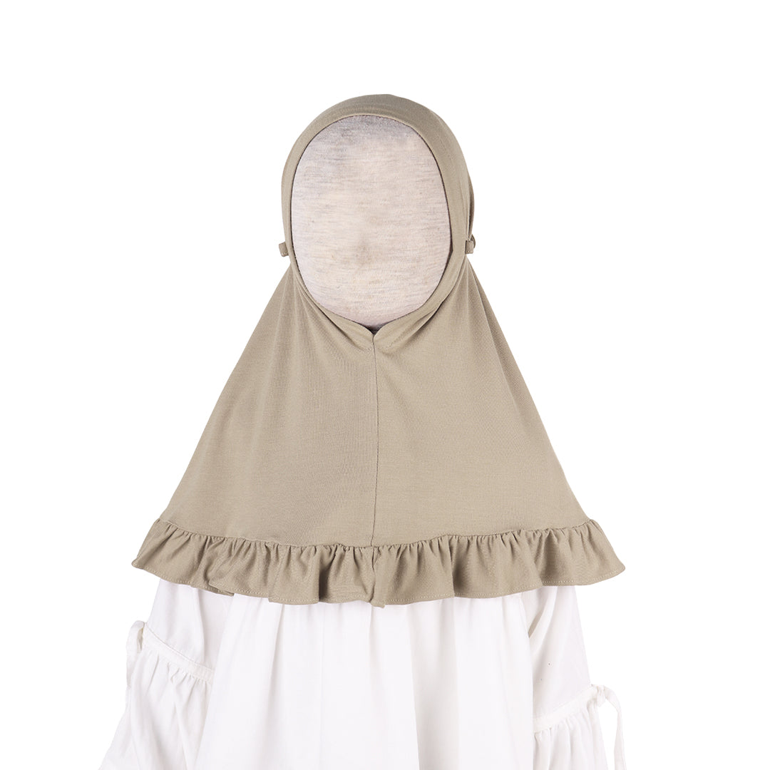 Mooi Hijab Ruffle Instant Anak Jilbab Anak Perempuan Nada Hijab V1