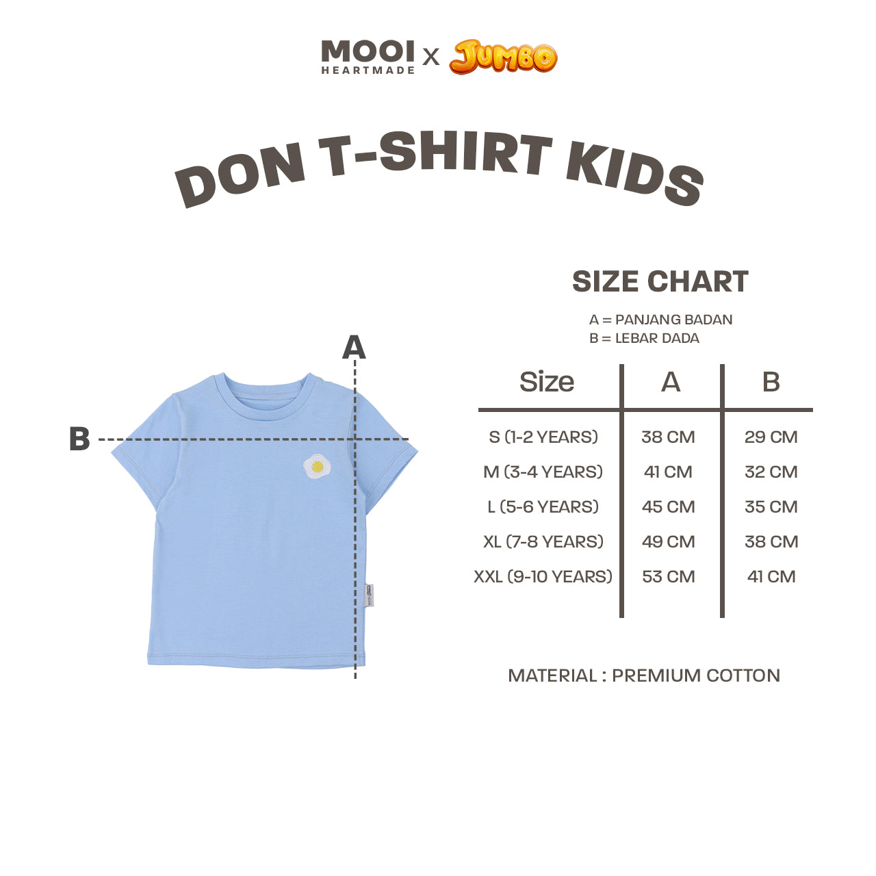 Mooi x Jumbo Kaos Anak Laki-laki Don T-shirt Kids