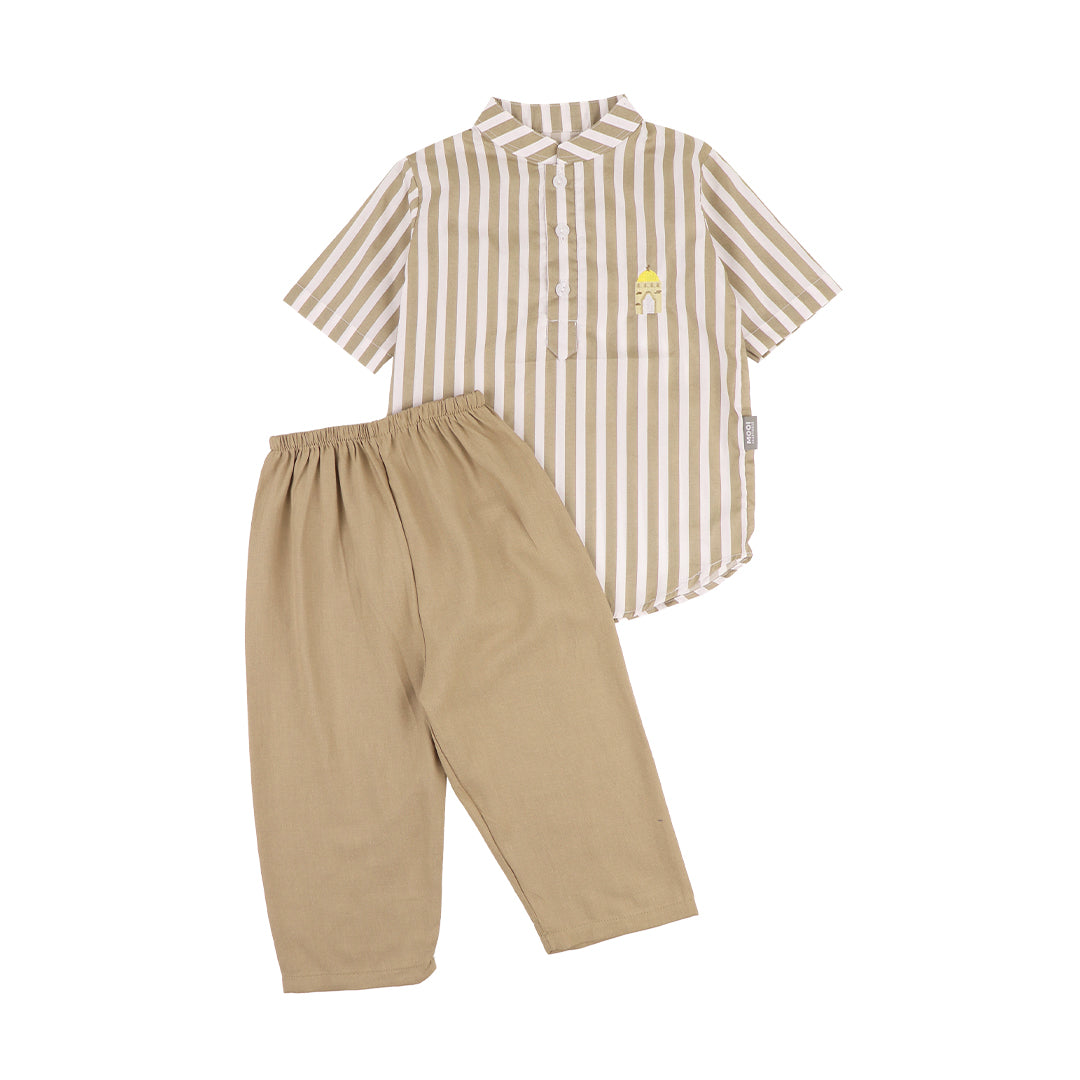 Mooi Rafka Striped Koko Set Setelan Koko Anak