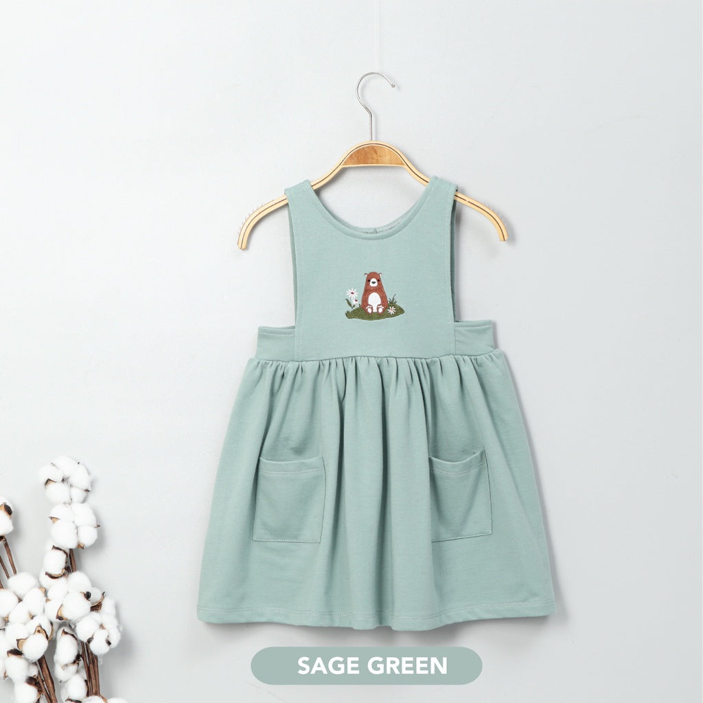 Mooi Dress Anak Perempuan Clay Overall Dress