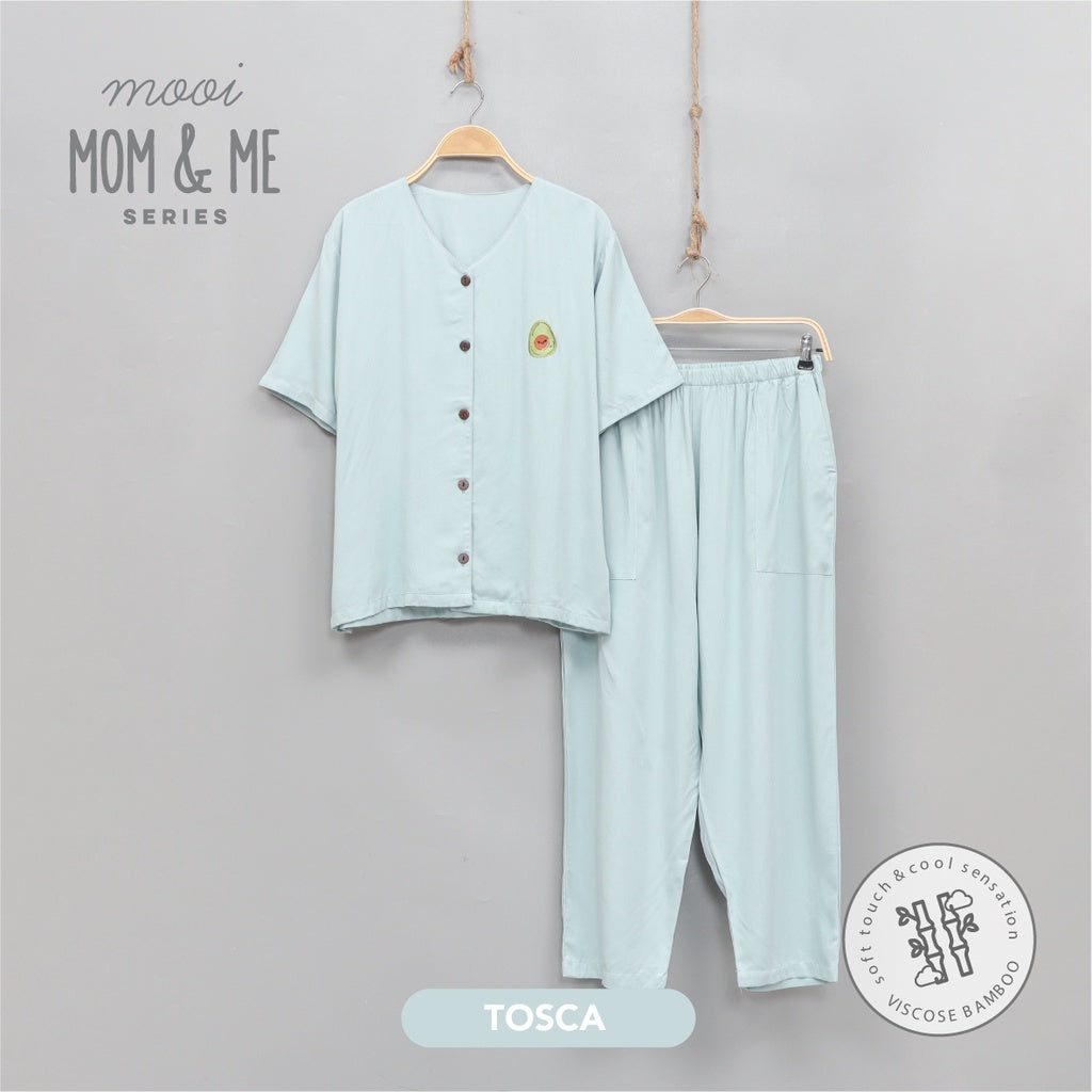 Mooi Piyama Wanita Basic Long Set Bamboo Viscose