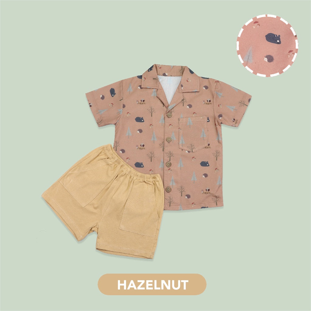 Mooi Setelan Anak Laki-laki Kemeja Anak Printed Shirt Set