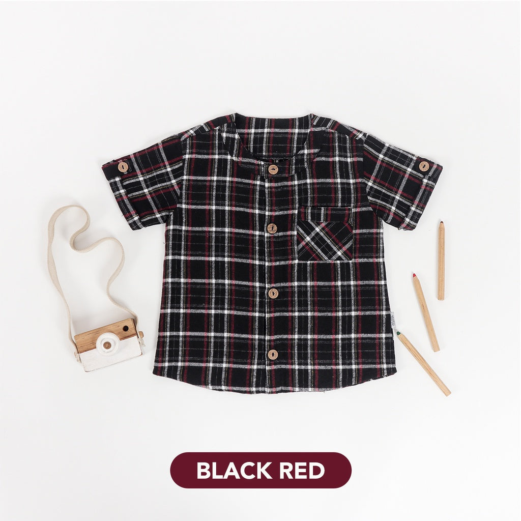Mooi Kemeja Anak Flanel Kenji Shirt