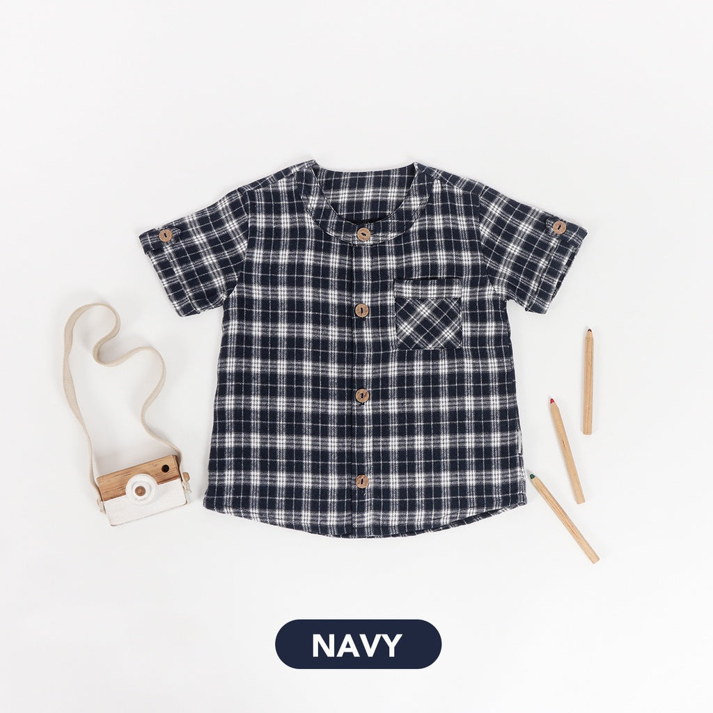 Mooi Kemeja Anak Flanel Kenji Shirt