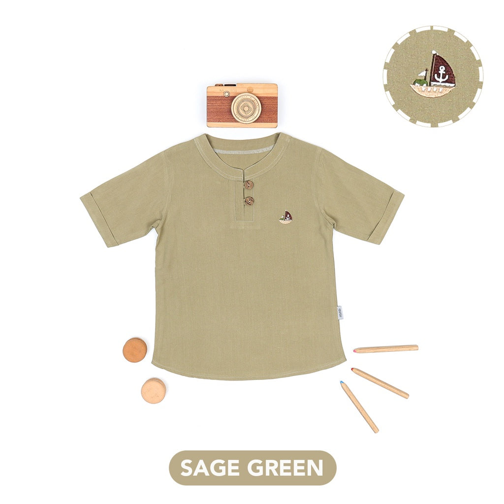 Mooi Kemeja Anak Laki-Laki Kale Shirt