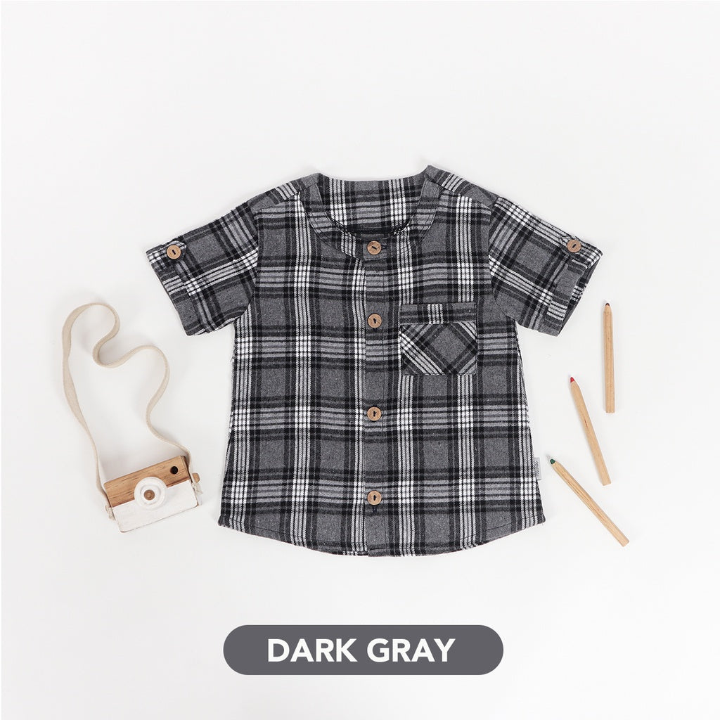 Mooi Kemeja Anak Flanel Kenji Shirt
