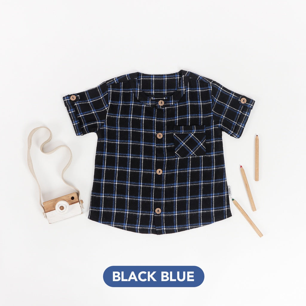 Mooi Kemeja Anak Flanel Kenji Shirt