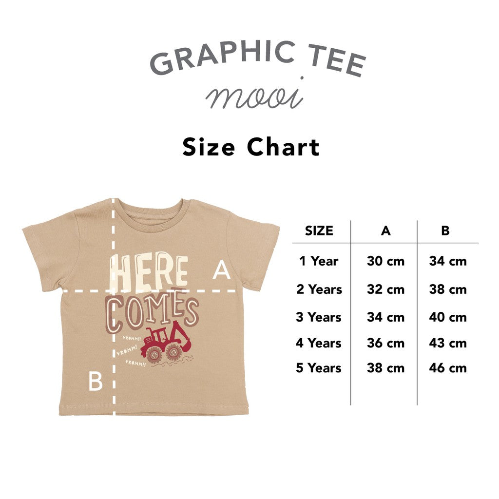 Mooi Kaos Anak Laki-laki Graphic Tee Blue In the Wild