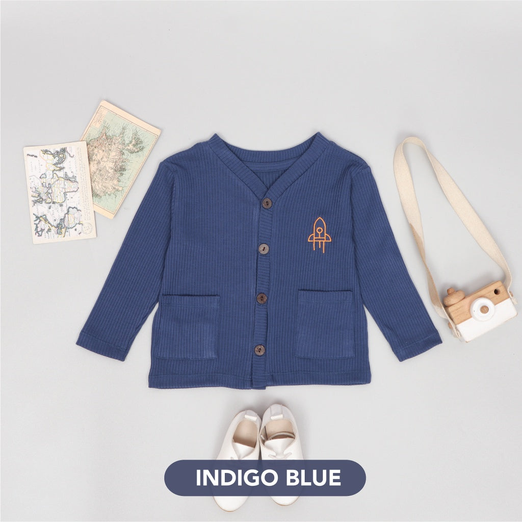 Mooi Cardigan Anak Cardigan Rib