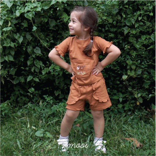 Mooi Setelan Anak Perempuan Ruffle Emma Set