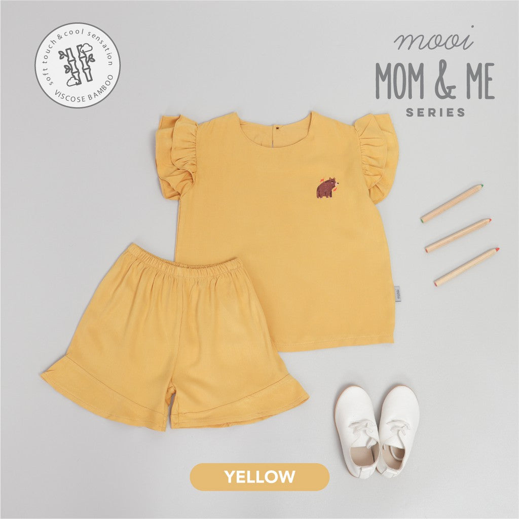Mooi Setelan Anak Perempuan Kika Ruffle Set