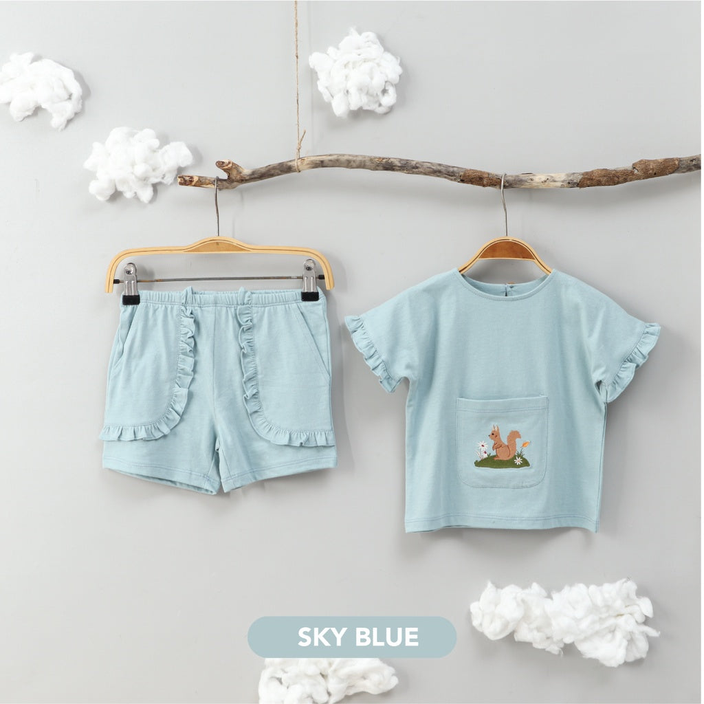 Mooi Setelan Anak Perempuan Ruffle Emma Set