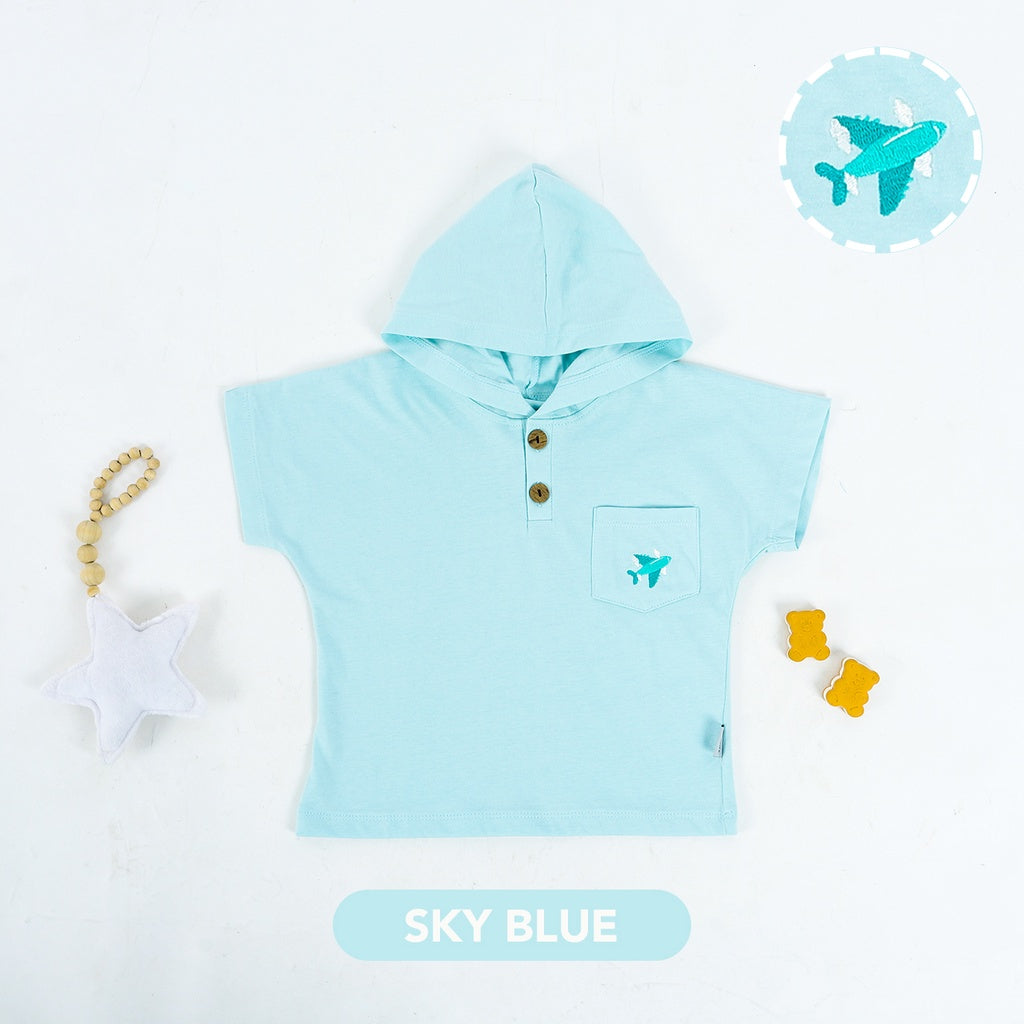 Mooi Atasan Hoodie Pendek Anak Kenzo Top