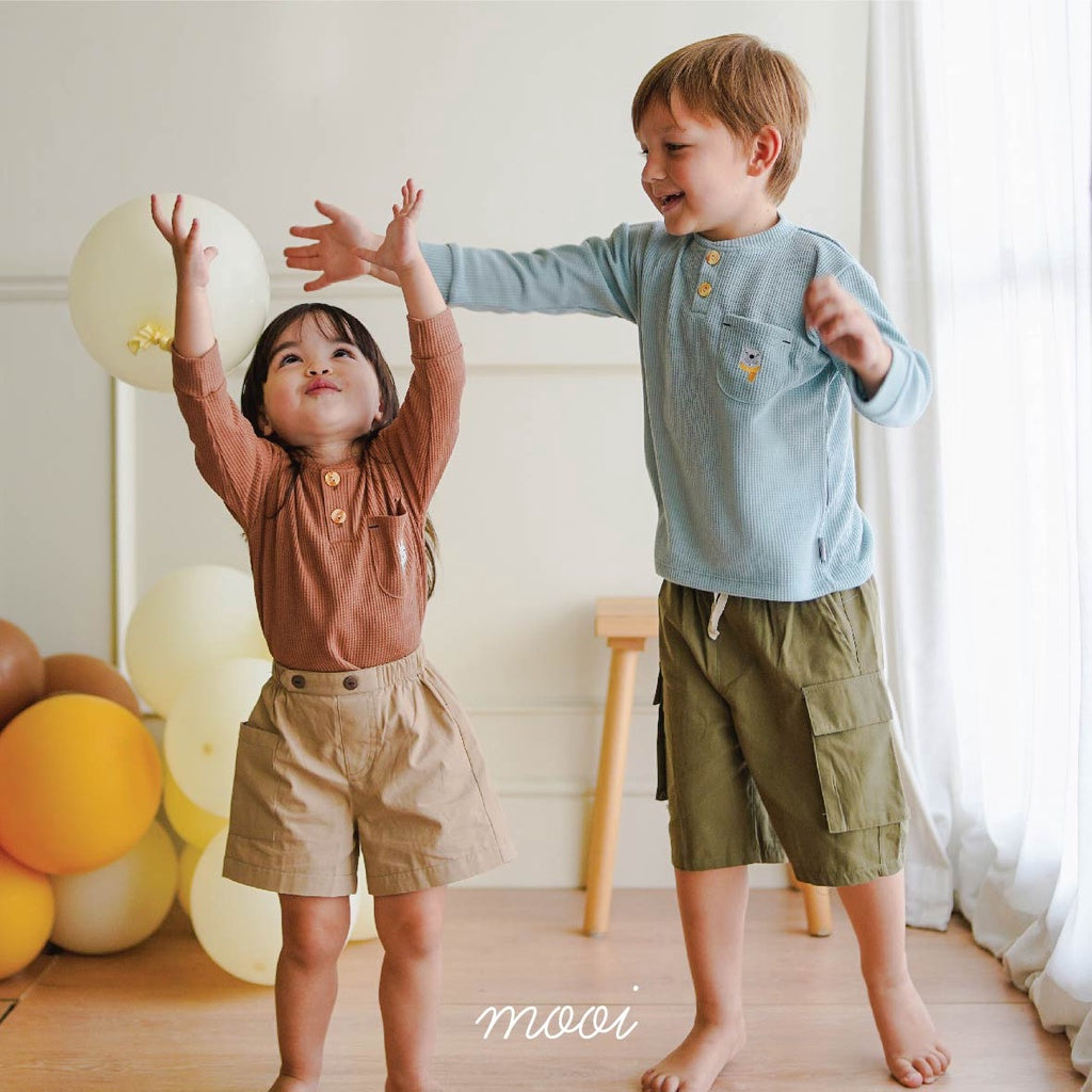 Mooi Celana Pendek Anak Perempuan Lulla Button Pants