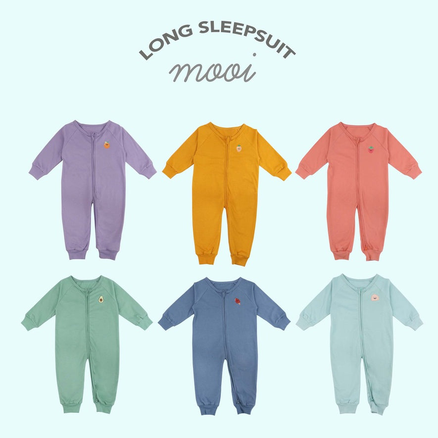 Mooi Long Sleepsuit Baby Baju Tidur Bayi Jumper Bayi