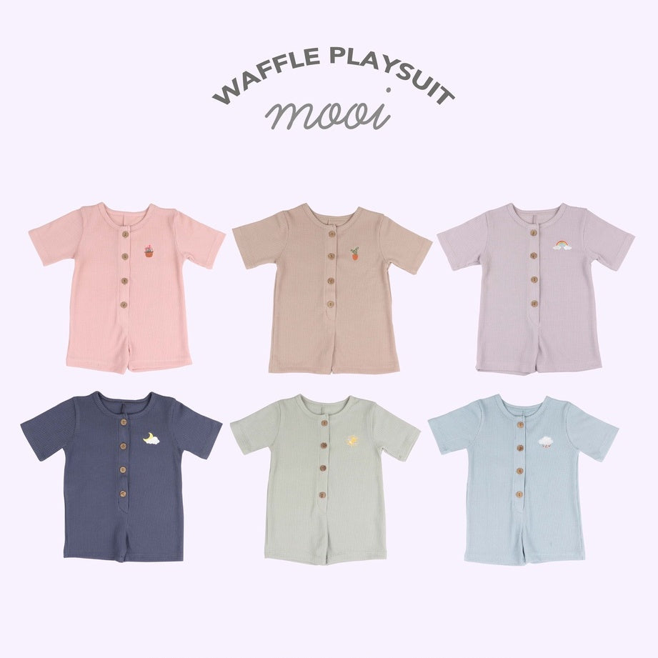 Mooi Waffle Playsuit Jumper Bayi