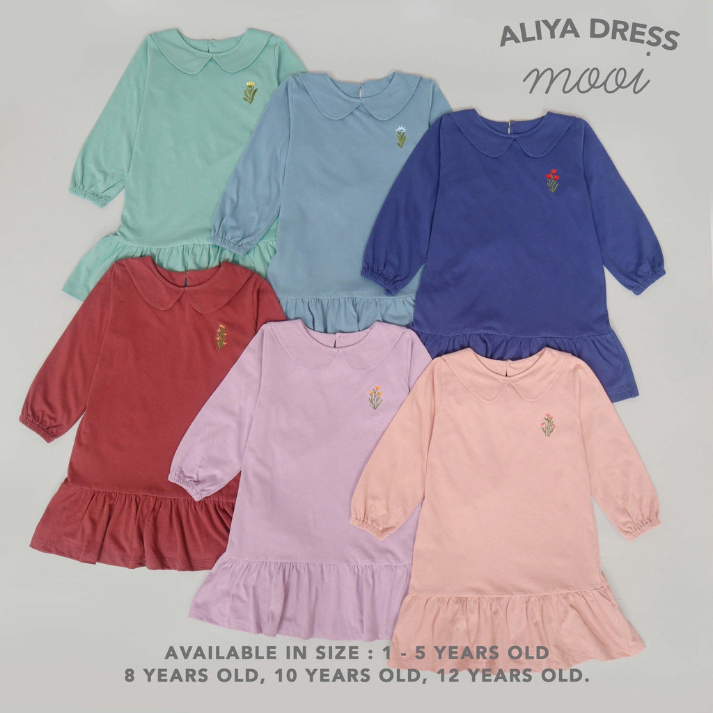 Mooi Dress Anak Perempuan Panjang Aliya Dress