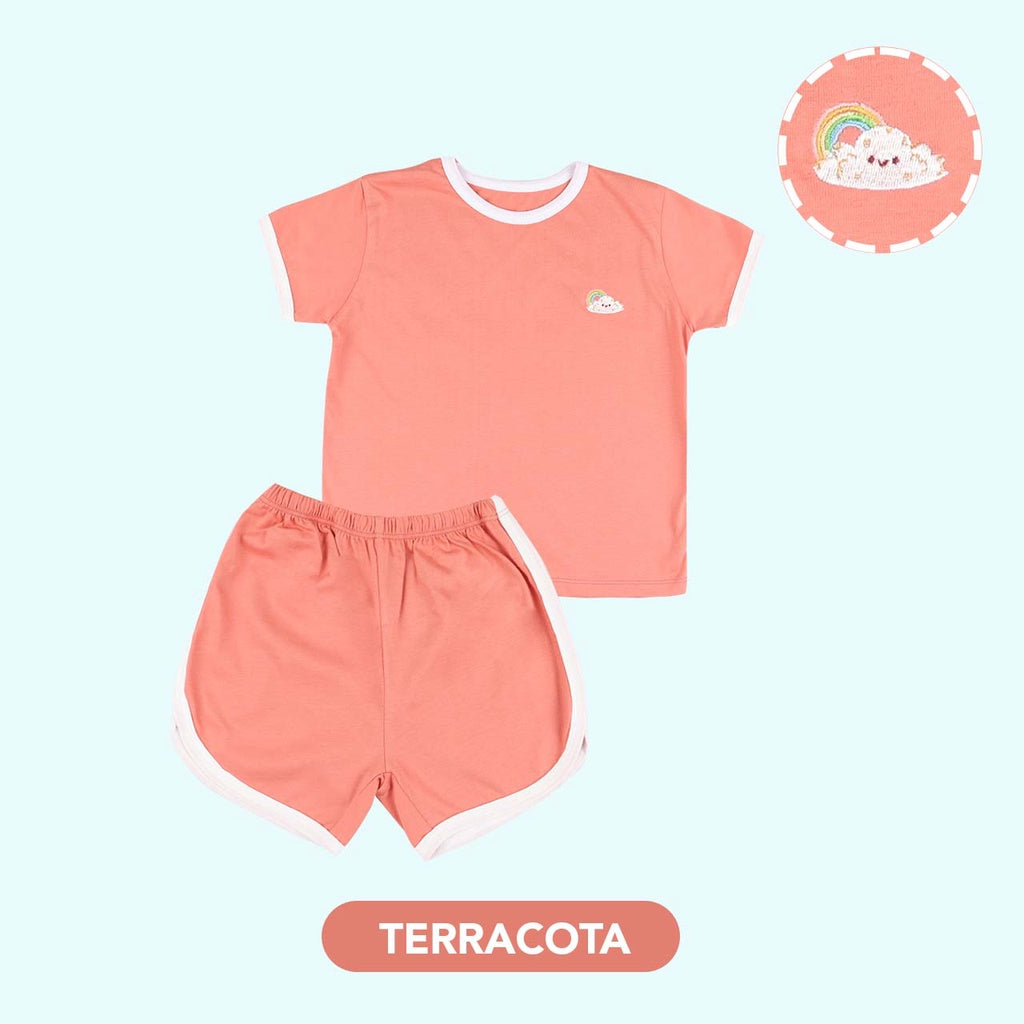 Mooi Setelan Anak Kaos Anak Retro Set