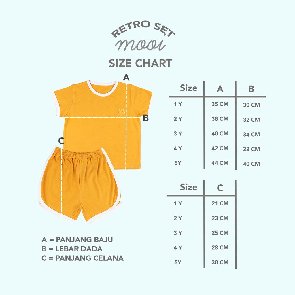 Mooi Setelan Anak Kaos Anak Retro Set