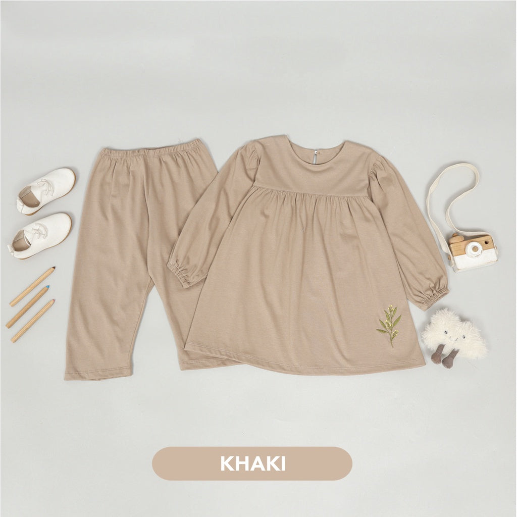 Mooi Setelan Anak Perempuan Zara Tunik Set