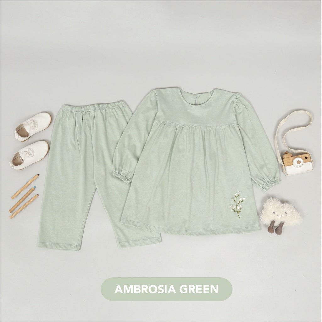 Mooi Setelan Anak Perempuan Zara Tunik Set