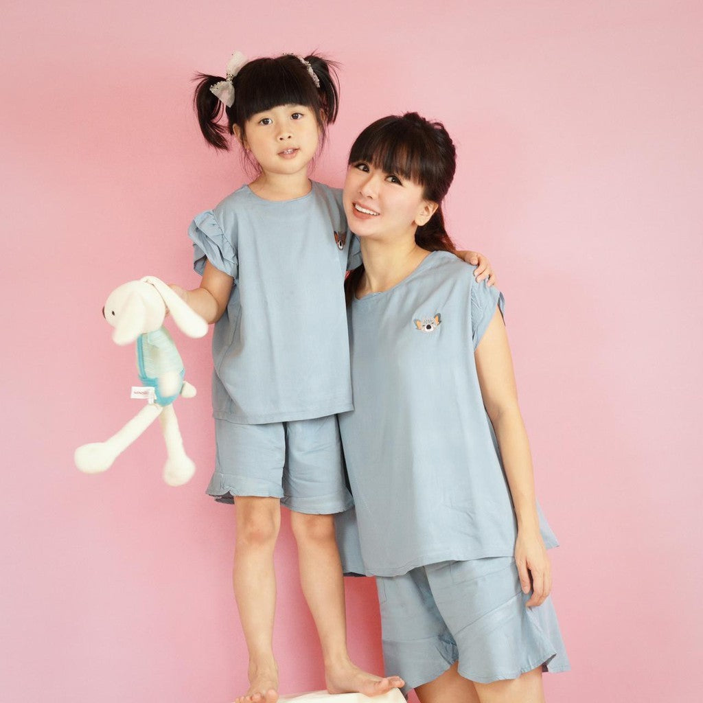Mooi Setelan Anak Perempuan Kika Ruffle Set