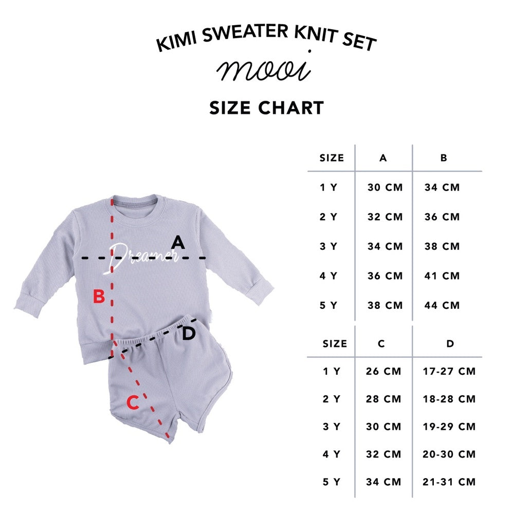 Mooi Kimi Sweater Knit Set Setelan Anak Sweater Anak