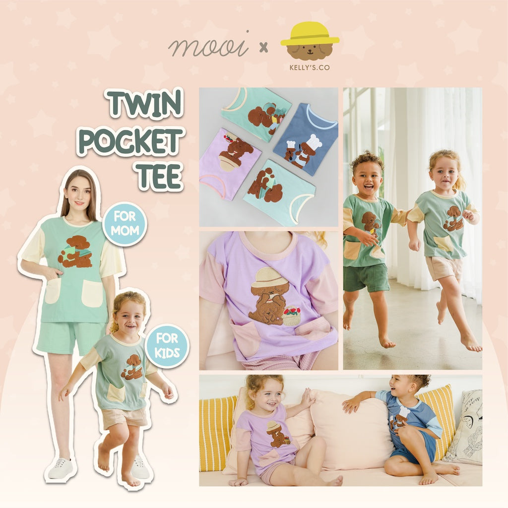 Mooi x Kellysco Twin Pocket Tee Dewasa (MOM)
