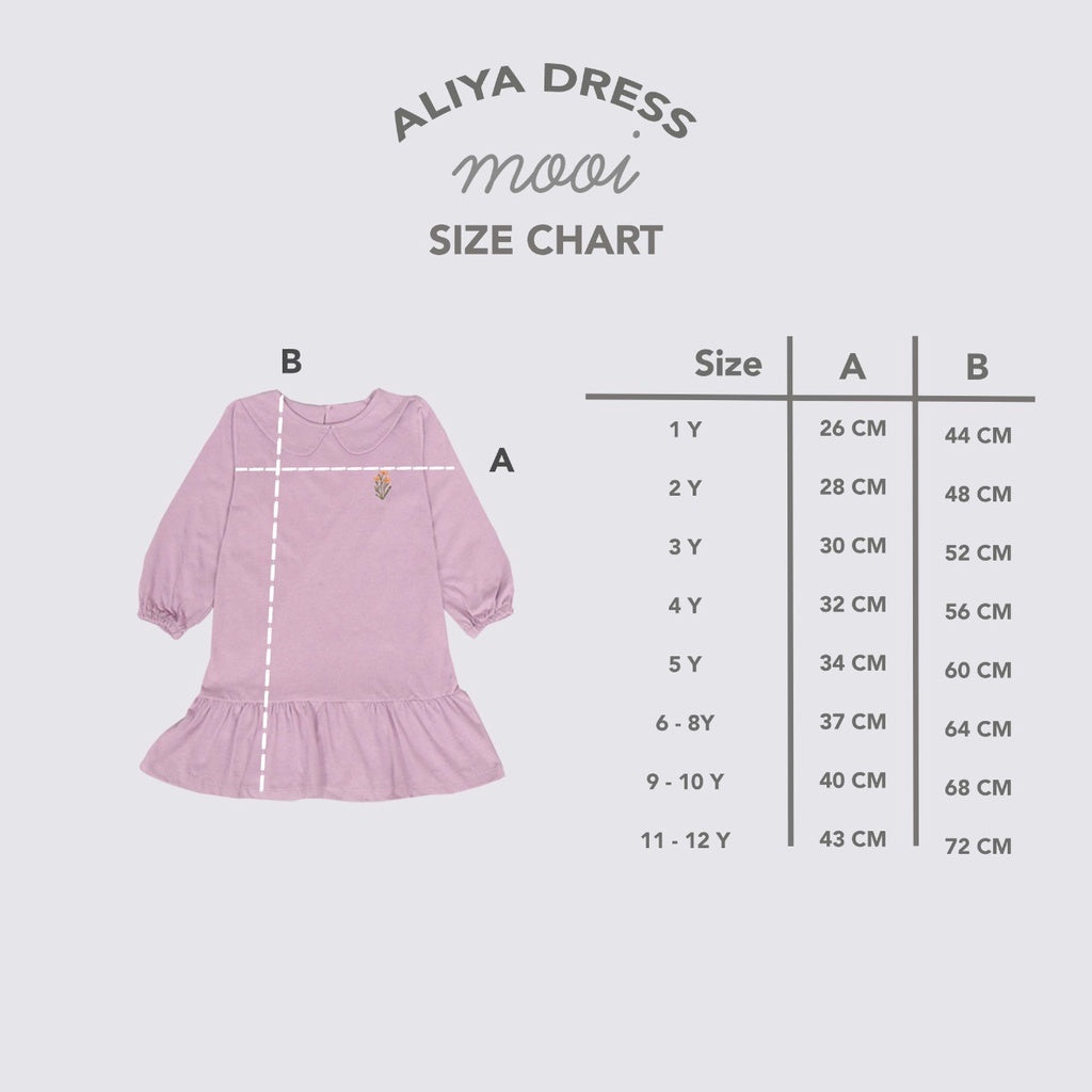 Mooi Dress Anak Perempuan Panjang Aliya Dress