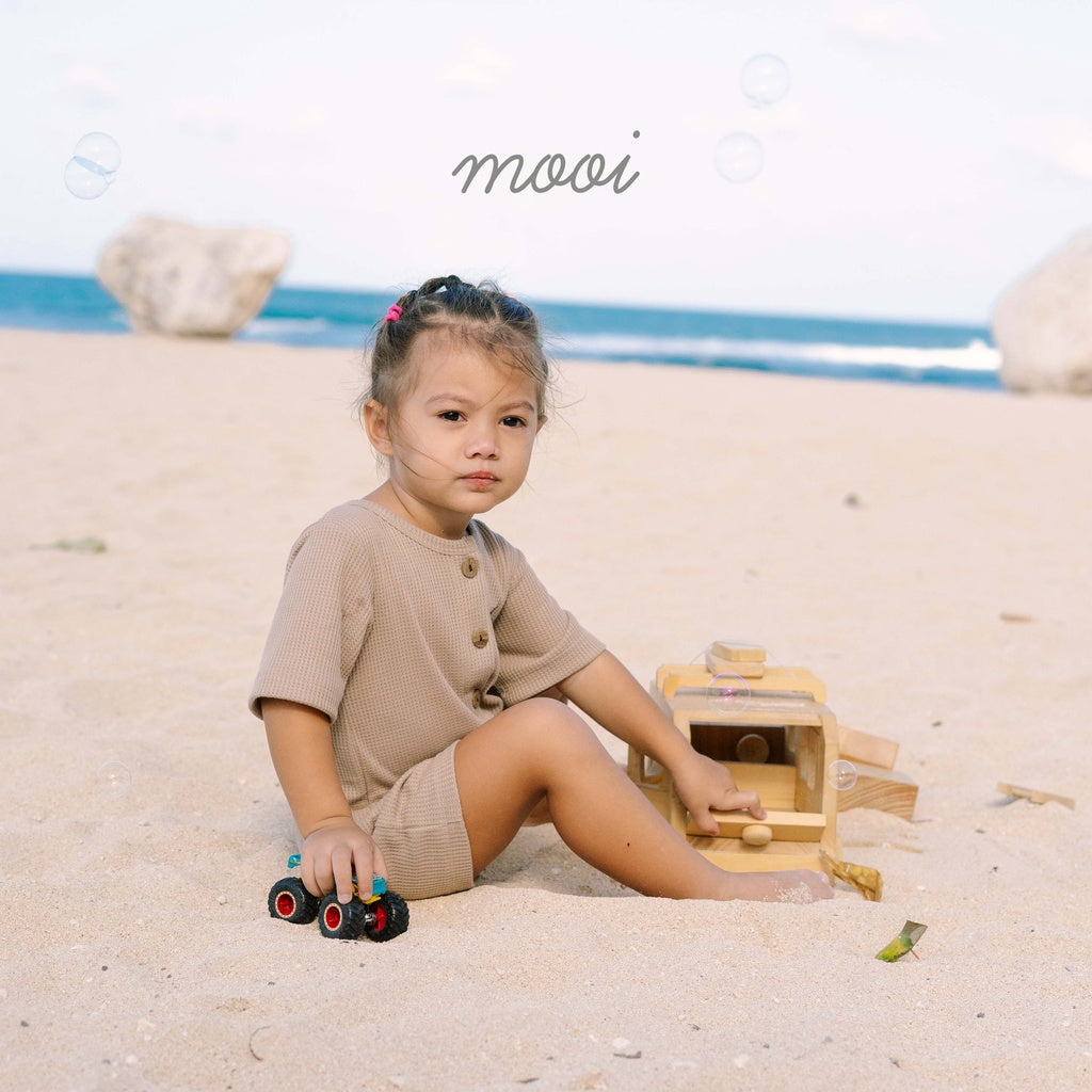 Mooi Waffle Playsuit Jumper Bayi
