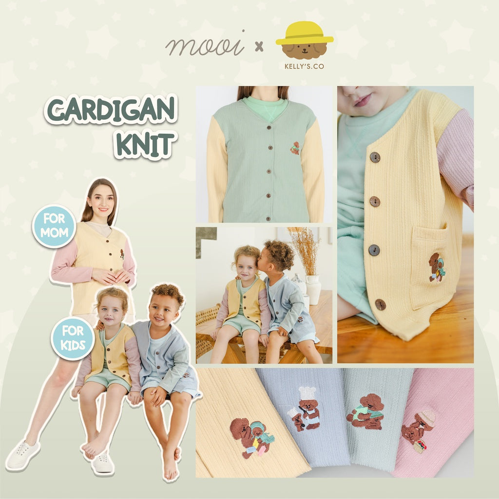 Mooi x Kellysco Cardigan Anak Unisex (KIDS)